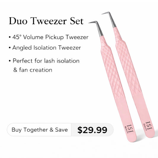 Duo Volume Lash Tweezer Set