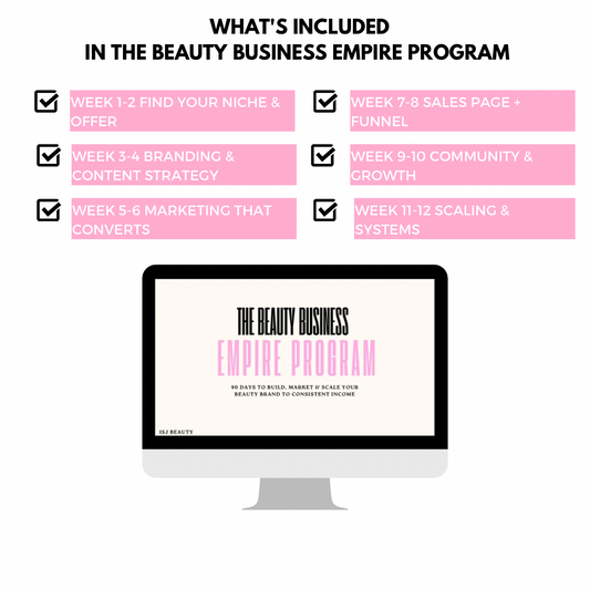 THE BEAUTY BUSINESS EMPIRE MENTORSHIP