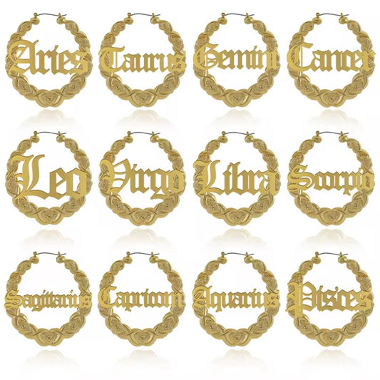 Zodiac Gold Earrings